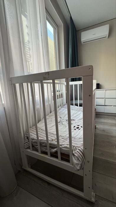 Кроватка детская до 3 лет с матрасом