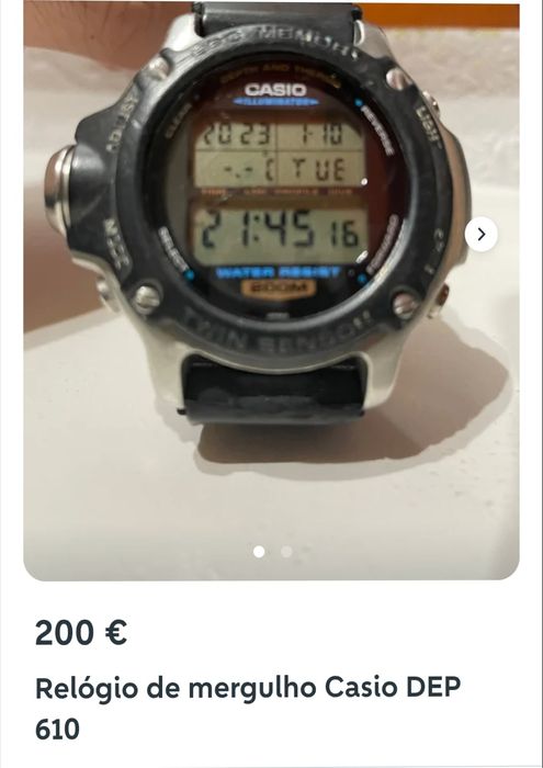 Часы Casio для дайвинга.