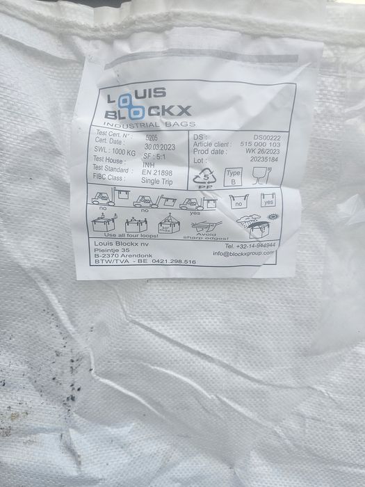 Saci rafie Big Bag 1000 kg. Noi