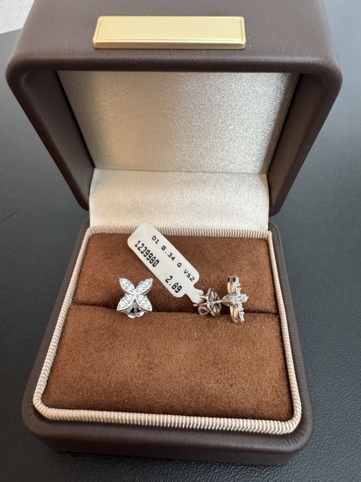 Серьги пусеты 585 с бриллиантами