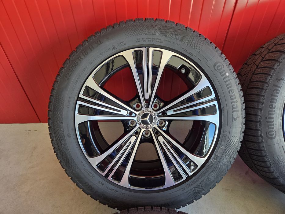 Jante Mercedes Clasa E  W214 cu Anvelope iarna Continental  225/55/18 dot 2025