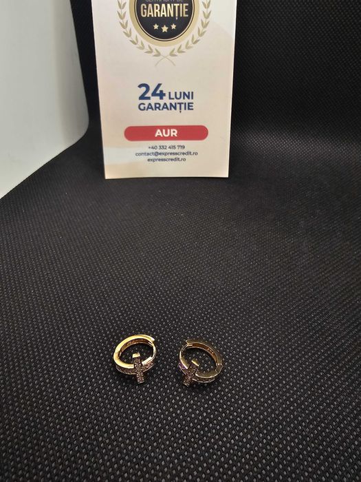 Cercei aur 14K 2.42g (49744 AG 11 Piata Nicolina) 2 ani garantie!