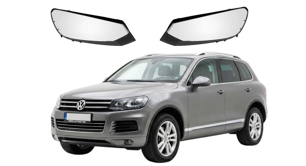 Стъкла за фар VW Touareg 2010-2015, Капаци за фар Туарег 7P