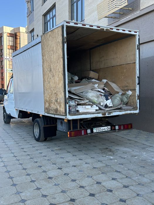газель вывоз мусора и стр отход
