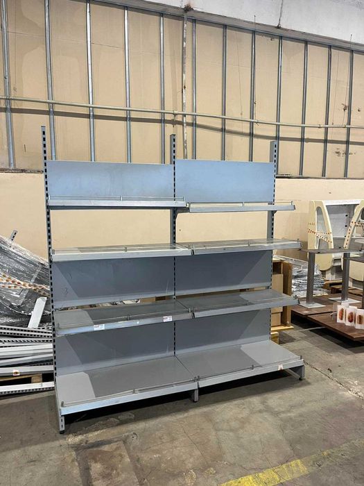 Метални рафтове с висока носимост 200 см, стелажи за магазини и други