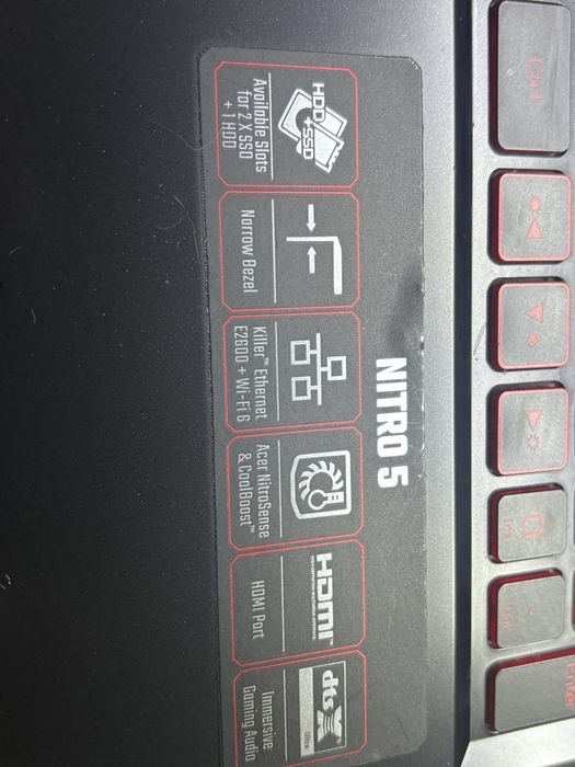 Nitro 5 /Gtx 1650/2 ssd по 500гб