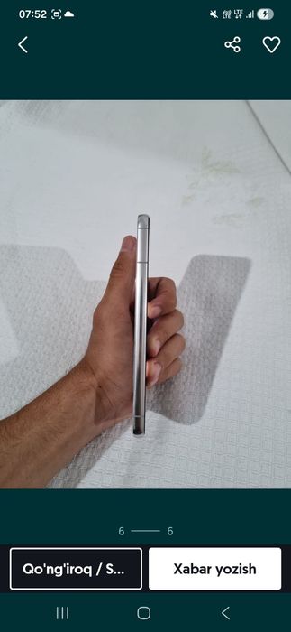 Samsung S22 256gb ideal holatda karobkasi bor