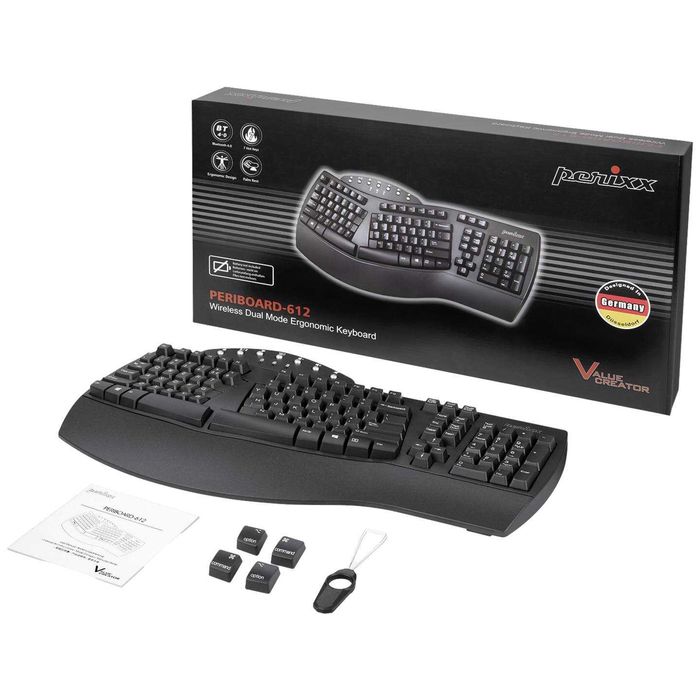 Tastatură Bluetooth® Perixx PERIBOARD-612BDE
