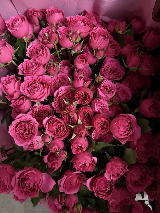 2 букета , красные 31 роза , 2 51 роза . Оба за 25000 , сегодняшние .