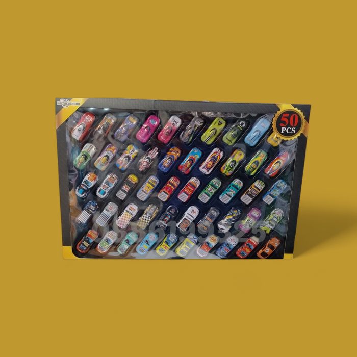 Голям комплект метални колички, 50броя метални коли сет