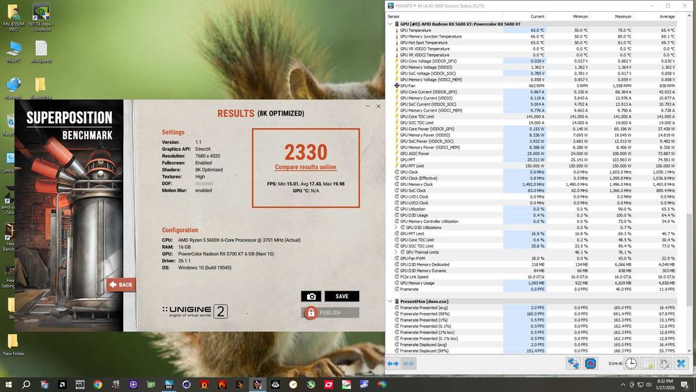 Placa video PowerColor RX 5600 XT OC V2 - Stare  buna