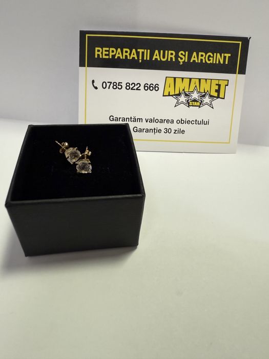 Cercei cu piatra (vl) star amanet
