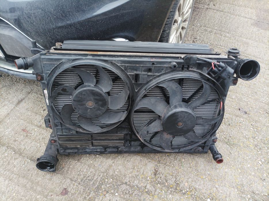 Radiator apă AC intercooler ventilatoare Vw Passat B6 BMP BMR BXE BKC