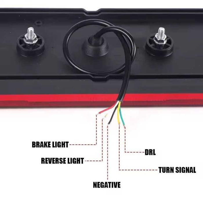 Универсални LED стопове 12V/24V с бягащ мигач комплект 2 броя