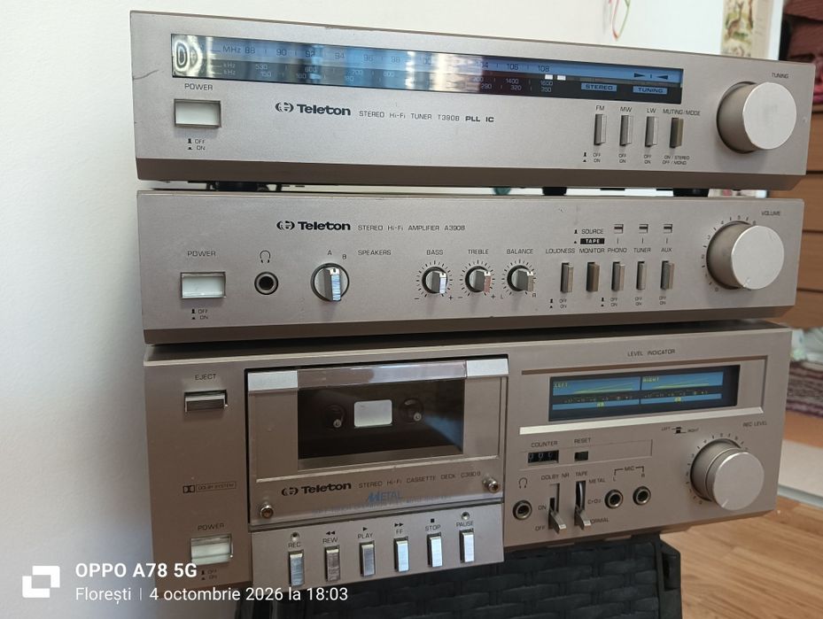 Linie Teleton   ,amplif ,tuner ,dek sh doar cu aplif sau EQ  JVC