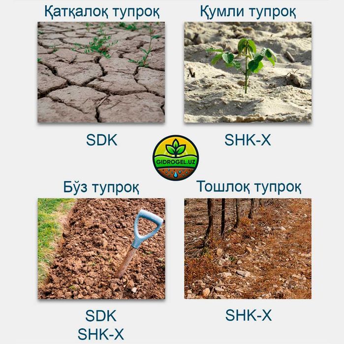 Гидрогель ўсимликлар учун