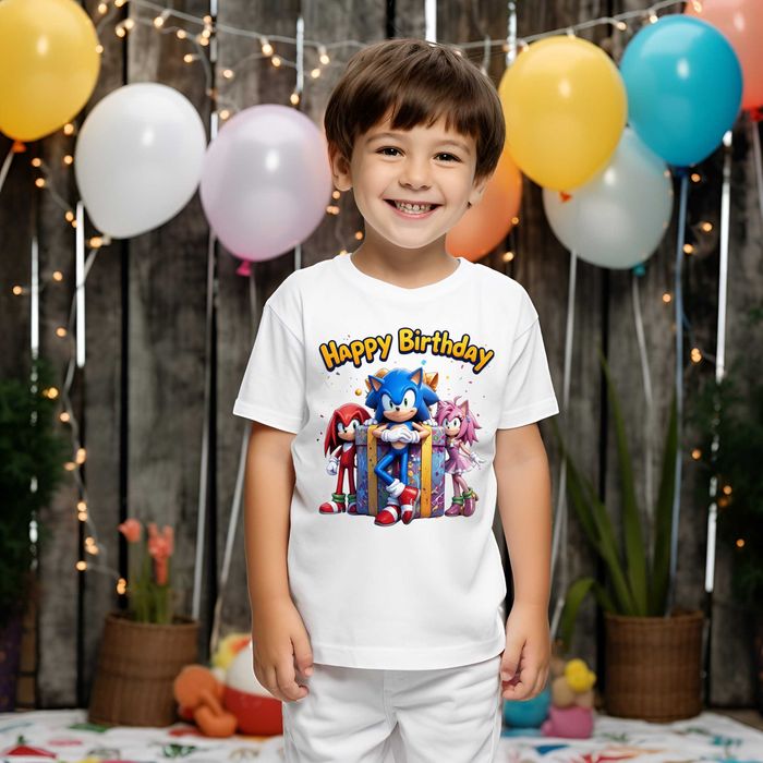 Детски тениски, Рожден ден, Соник, Sonic