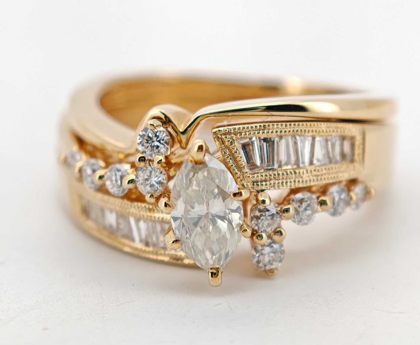 Inel aur 14k cu diamante 1.21ct