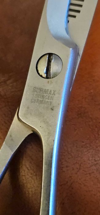 sort din piele frizer + foarfeci diverse hair stylist