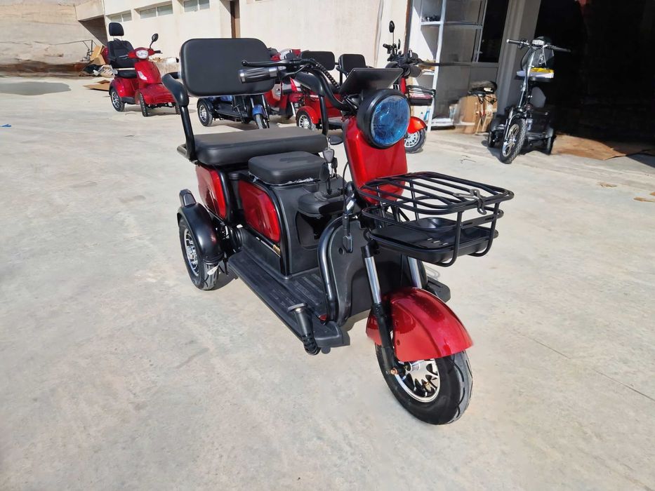 Scuter electric 3 roti adulti / batrani! 1000W FARA PERMIS! NOU -30%