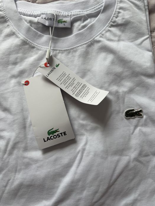 Бяла тениска Lacoste L