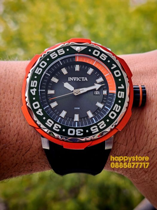 INVICTA Chrononaut Orange 52 mm, Инвикта нов ръчен часовник