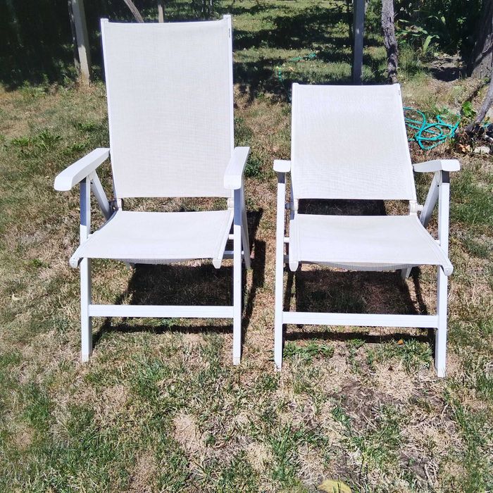 Сгъваеми алуминиеви столове и табуретка