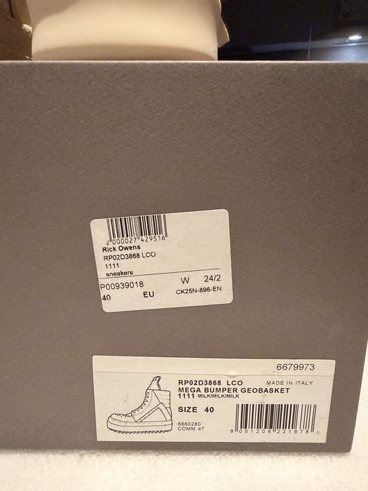 Rick Owens Mega Bumper Geobasket