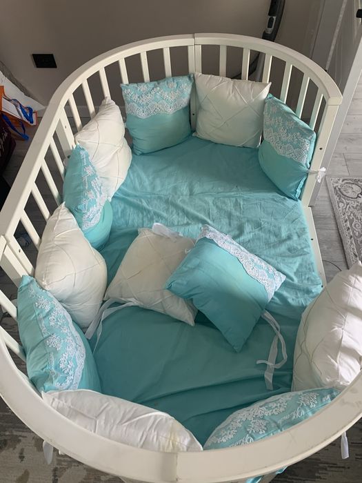 Детский кровать манеж, три подъема