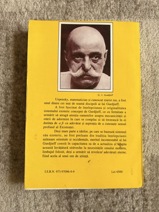 Fragmente dintr-o invatatura necunoscuta - P. D. Uspensky (1995) Editura RAM