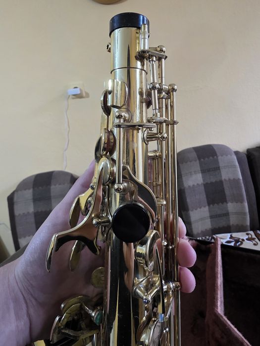Алт саксофон Yamaha yas 32 purple logo