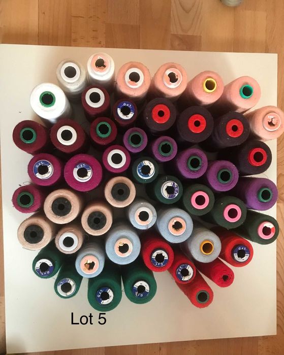 Ata cusut finete 120 - Lot 50 conuri, diverse culori