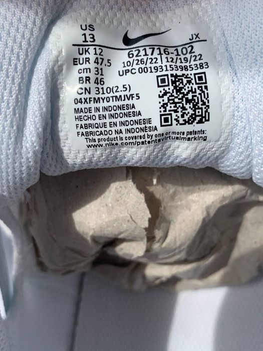 Nike Reax 8 TR Mesh White | Mărime 47.5 EU – Noi, originali