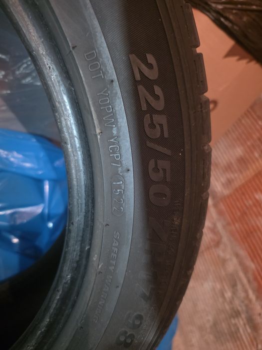 Летни гуми Kumho 225/50 R17 – ДОТ 2022, Перфектни, Свеж грайфер!