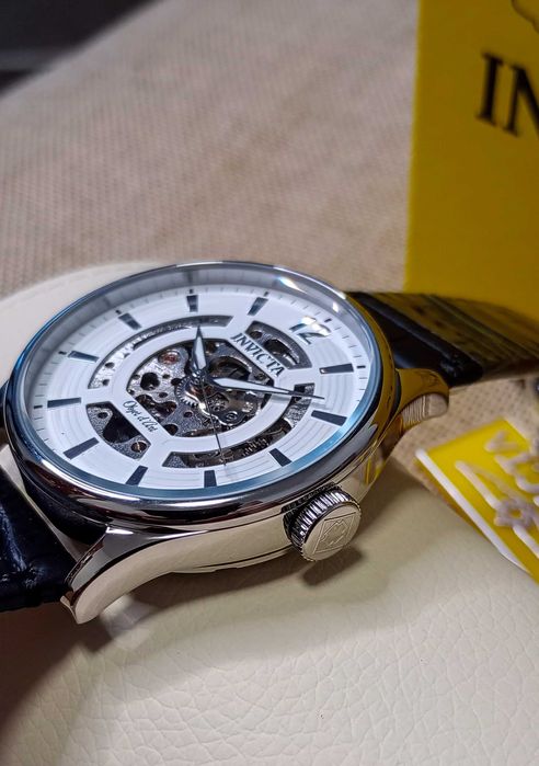Ceas Invicta  Objet D Art Automatic White Skeleton Dial - Barbati