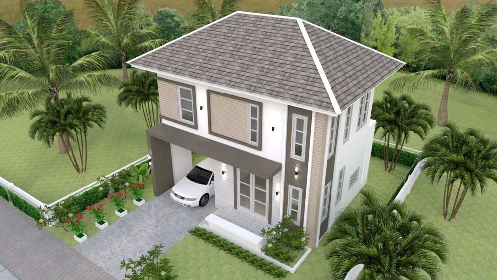 НА ИЗПЛАЩАНЕ - Двуетажна сглобяема къща с 2 спални, 80 кв. м