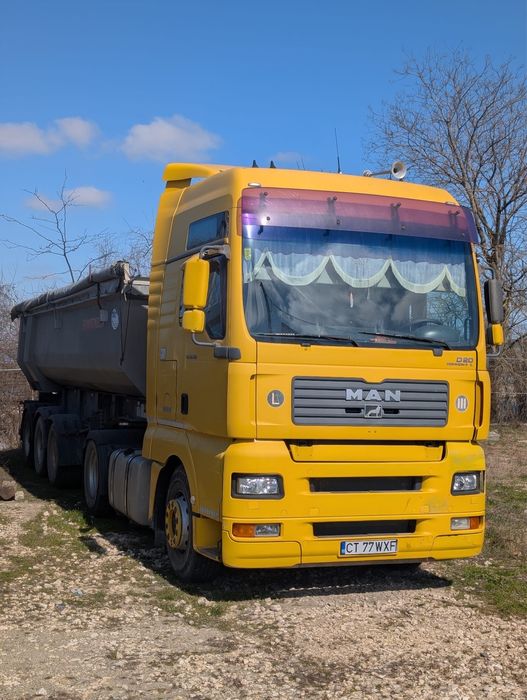 Ansamlul MAN TGA 390 + bena piatra Schwarzmuller hardox 26m cubi