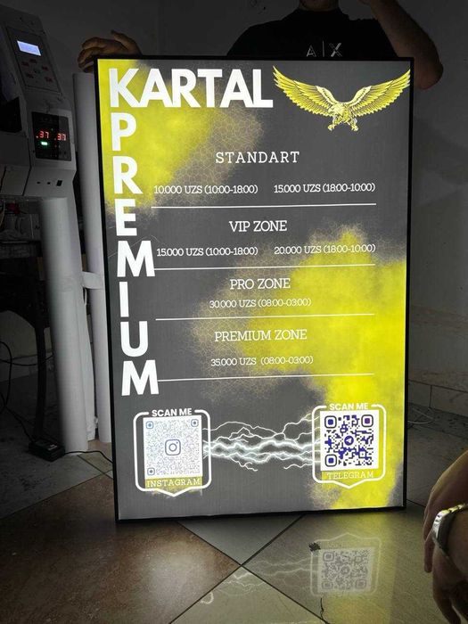 Slim box A0 LED / Yoritgichli ultra ingichka panel / Световая рамка