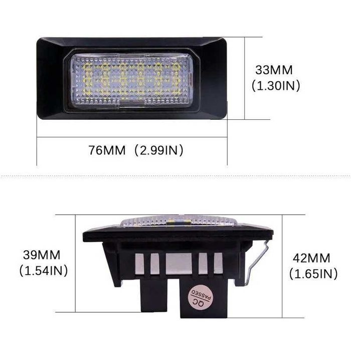 LED-Плафони за регистрационен номерза GOLF 6 Polo4 за Audi A1 A6 A7 TT