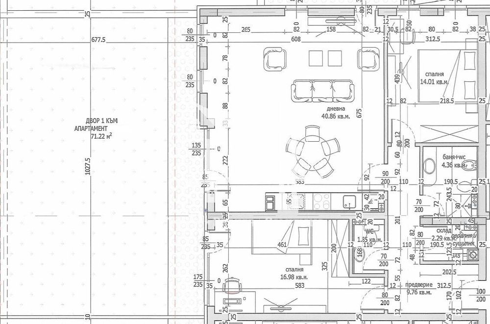 Продава се Тристаен апартамент в София, Малинова долина - 145 кв.м за 1804 €/кв.м - Снимка #2