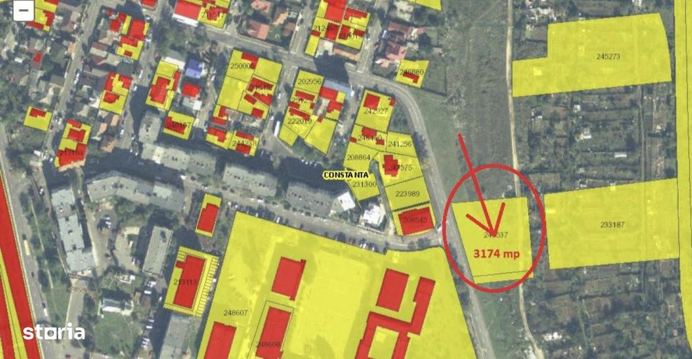 Teren 3174 mp Faleza Sud cu PUZ Aprobat + 6385 mp(total 9560 mp)