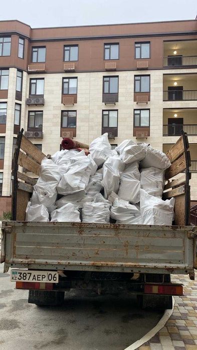 Вывоз мусора Атырау 15000 газель грузоперевозки аренда перевозка