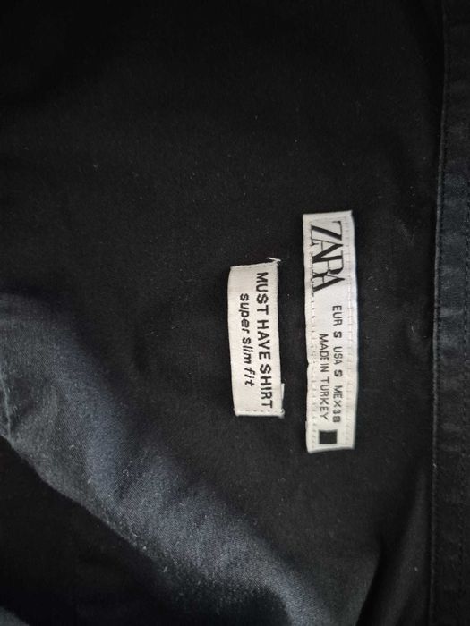 Camasa neagra slim Zara, marime S