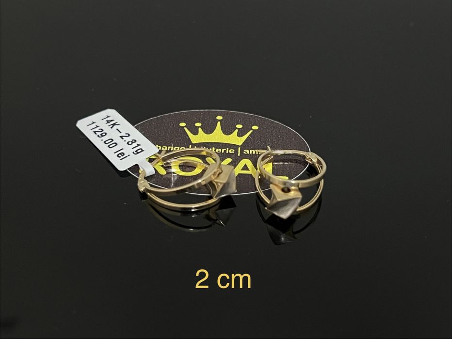 Bijuteria Royal CB : Cercei dama aur 14k 2,31gr