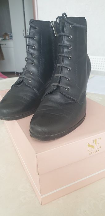 Полусапожки из натуральной кожи