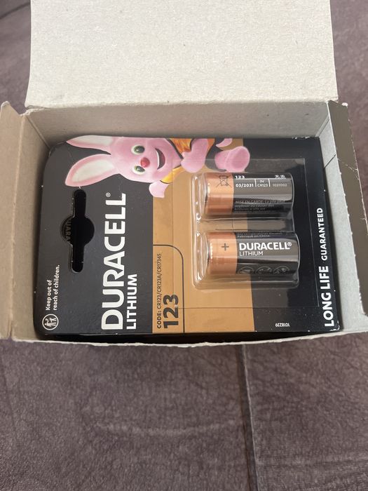 Батарейка Duracell CR123A