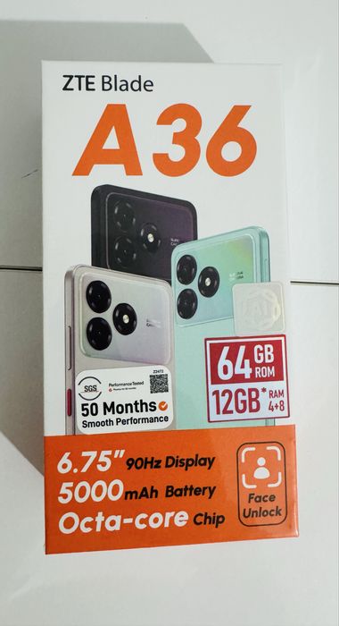 Продам новый ZTE blade A36