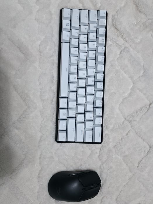 HyperX Pulsfire Haste 2 Mini Wireless плюс HyperX alloy origins 60