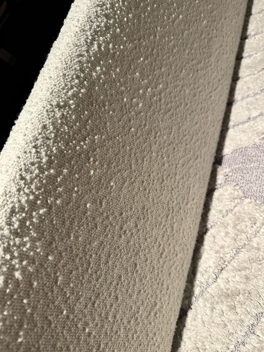 Pat alb boucle,  matrimonial 180x200cm