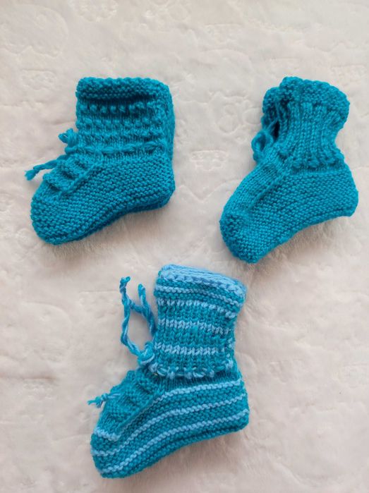 Ръчно плетени детски и бебешки терлици